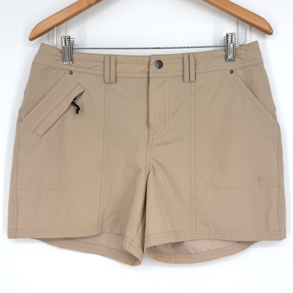 Willit Women's UPF 50+ Tan Khaki Shorts Hiking Sz 8